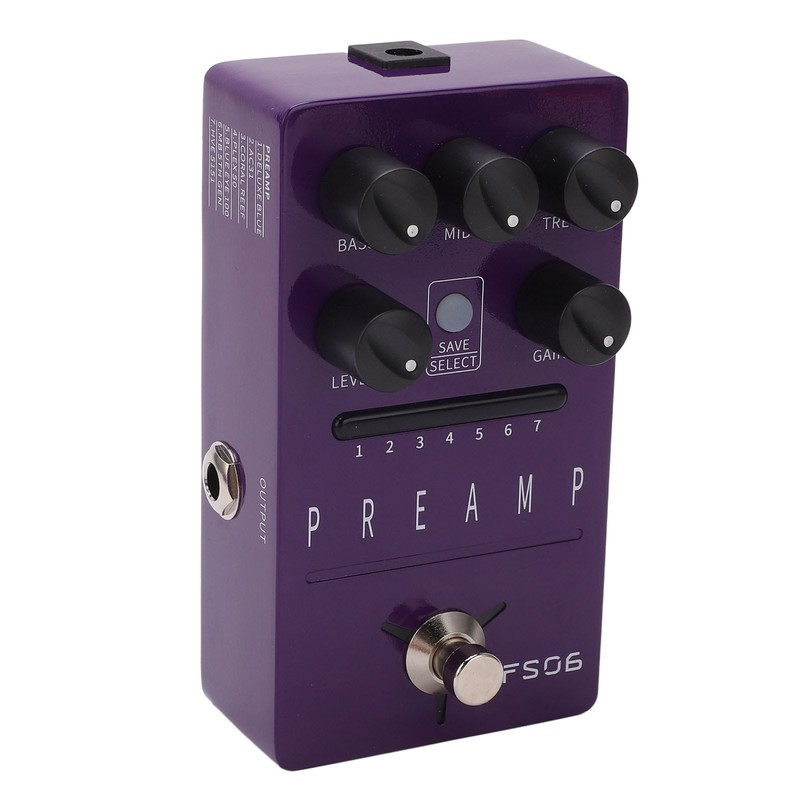 Guitar Effect Pedal Metal Purple 1/4in Interface Parameters Savable Single