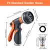 Garden Hose Nozzle Sprayer Heavy Duty Metal Spray Nozzles 8