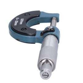 Micrómetros de espesor, micrómetro exterior de 0,01 mm de precisión con llave para equipos de maquinaria(0-25 mm)