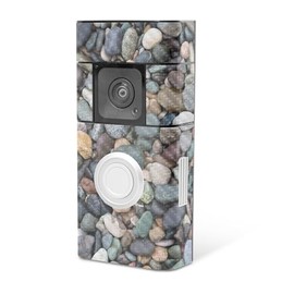 MightySkins Carbon Fiber Skin Compatible with Ring Video Doorbell Plus - Riverbed | Protective, Durable Textured Carbon Fiber Finish | Easy to Apply, Remove, and Change Styles