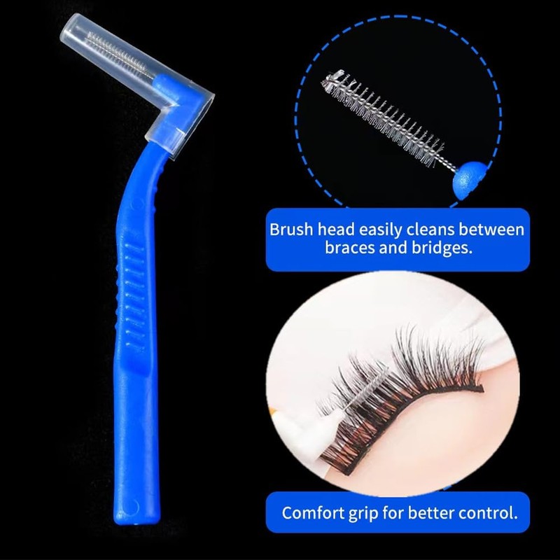 30 Pcs Interdental Brushes Set with Multiple Sizes, Includes 5