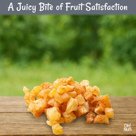 Oh! Nuts Dried Cinnamon Apple - 1 LB - Sweetened Dried Fruit Diced - Dehydrated Fruit Bites - Packed in New York Zip-Seal Bag for Exceptional Freshness