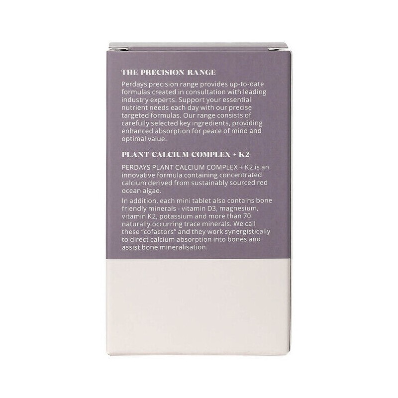 Perdays Plant Calcium Complex + K2, 60 Tablets