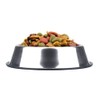 Steel Dog Bowl with Rubber Base for Small Medium and