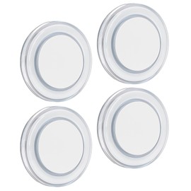 Obeaming 4 x 12V LED Panel Ceiling Light Boat Campervan 76mm 3W Dimmable 320LM for Caravan Van Marine Interior Lighting Surface Mount Fixture (3000K)