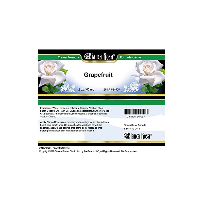 Bianca Rosa Grapefruit Cream (2 oz, ZIN: 524505) - 3