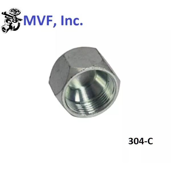 Unbranded/Generic 1/2" (3/4") Female JIC 37° Flare Cap Hydraulic Zinc