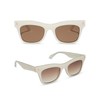 DIFF Bradley Designer Oversized Rectangular Sunglasses for Women UV400, Opaline