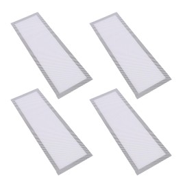 Wear Resistant Magnetic Floor Register Vent Cover, Set of 4 PVC Vent Mesh Filter Screen for Wall, Ceiling, and Home Vent (White)