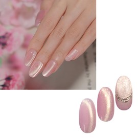 Magnetic Nail "Cherry Blossom Magnet" Light Gold Magnet Powder Color Gel Popular Self Gel Nail Easy Cute (Cherry Blossom Magnet) 06, 0.2 oz (5 g)