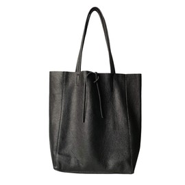 LaGaskta Taylor Tote Shoulder Bag Soft Italian Leather (Black)