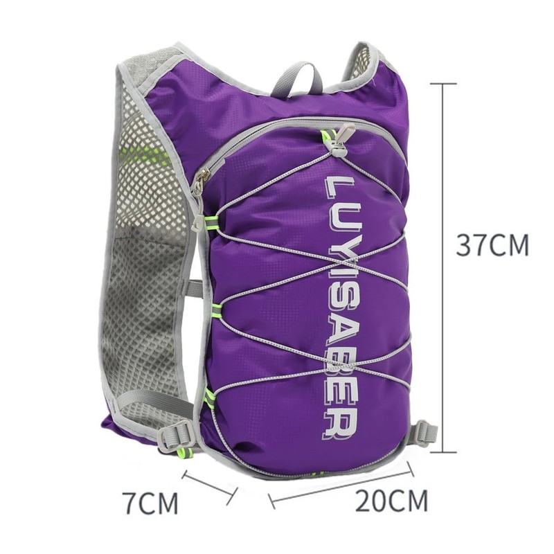 Running Vest Men Women Ultralight Breathable & Adjustable Hydration Backpack
