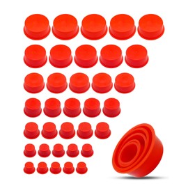 Automotive Cap Plugs Kit 0.64" to 2.39" Fit for AutoLine Pro Autool MR CARTOOL OTC, Tapered Wide Thick Flange Caps, 42 Pcs