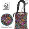 ghatobty Car Trash Bag Hanging Mandala Flower Car Trash Can