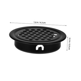 COHEALI 10 Pcs Durable Vent Cover Breathable Round Ventilation Louvers for Heat Emission for Cabinets and Computer Desks Easy Installation