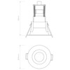 Astro Minima Mini Indoor Downlight (Matt White), GU10 LED Lamp,