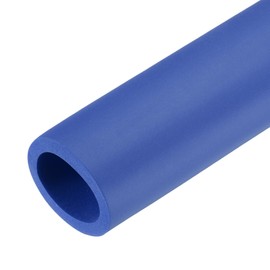 sourcing map 2pcs Pipe Insulation Foam Tube Lagging Insulation Pipe 28mm(1 1/8") ID 36mm OD 20" Heat Preservation for Handle Grip Support,Blue