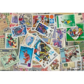 Prophila Collection Designs 25 Different Ice Hockey Stamps (Stamps for Collectors) Winter Sports