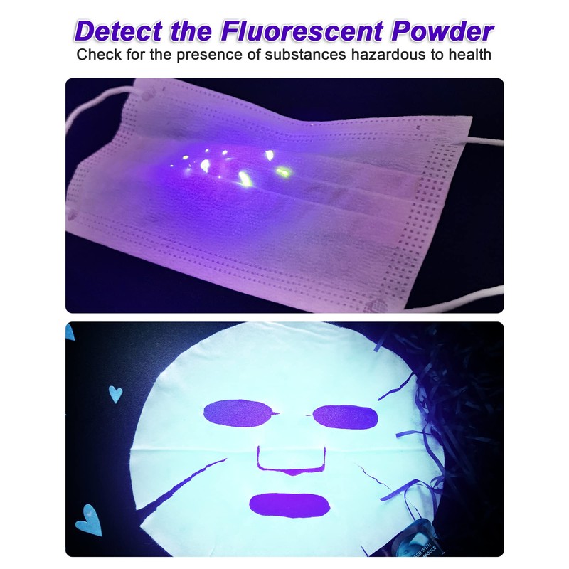 EvaStary UV Blacklight Torch 12 LED 395nm 1 Piece LED