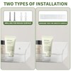 W WINTMING 2PCS Acrylic Shelves for Wall Clear Floating Shelf