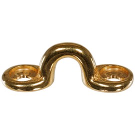 PARACORD PLANET 1 1/16 Inch Brass Footman Loop – 3/8 Inch Hole (5 Pack)