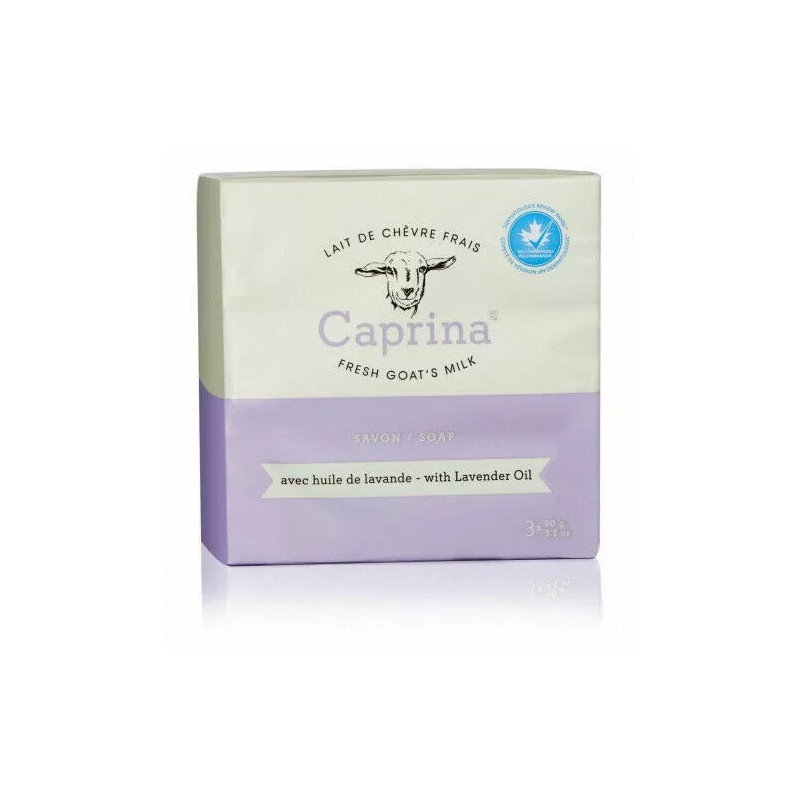 Caprina Fresh Goat's Milk Lavender Oil Soap Bar 3.2 Oz