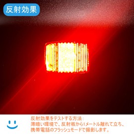 Bicycle Reflector, Backhawk Mounted, For Seatposts, Rear High Brightness, Warning, AS BS JIS CPSC Certified (1.2 inches (31.8 mm), Red)