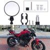 Universal CNC Motorcycle Foldable 7/8" Handle Bar End Mirrors Rearview