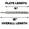 SDS Plus 1 Inch Masonry Drill Bit for Rotary Hammers