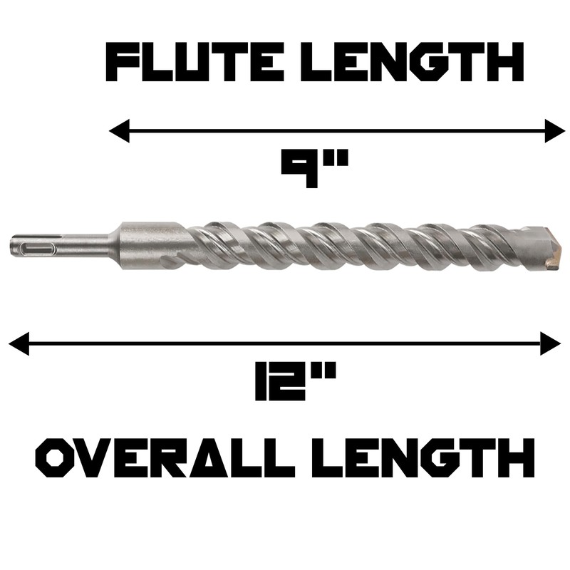 SDS Plus 1 Inch Masonry Drill Bit for Rotary Hammers