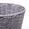 woodluv Round Waste Paper Basket Bin - Rubbish Bin for