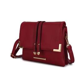 MKF Collection Crossbody Bags for Women Trendy, Vegan Leather Shoulder bag Lady Handbag Purse Red by Mia k