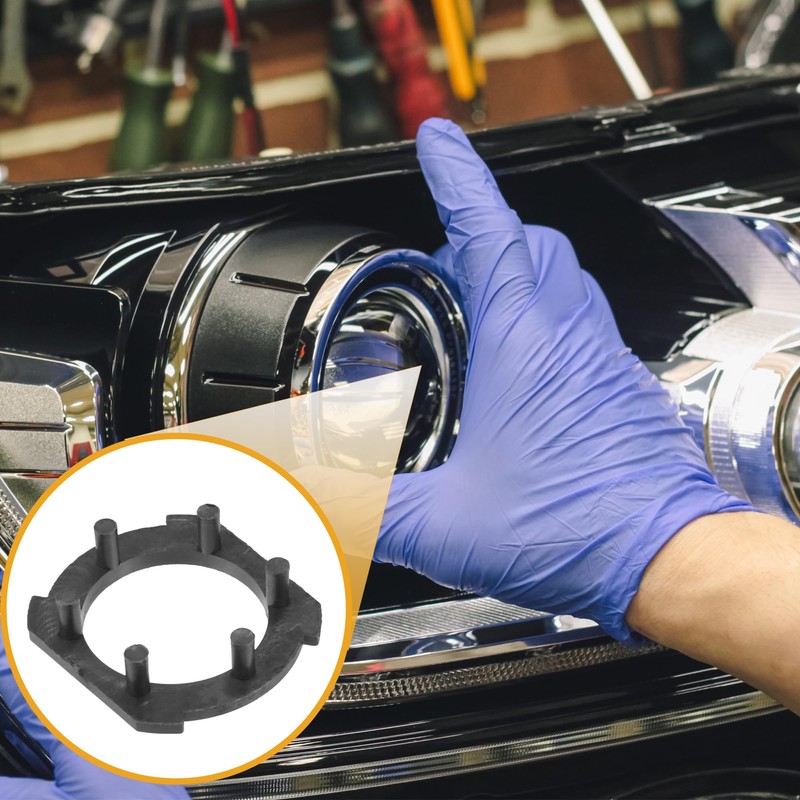 Partuto Automotive LED Headlight Bulb Retainer Adapter Holder Socket -