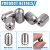 Fishing Iron Sinker Weights-70pcs Hollow Bullet Worm Sinker Weights with