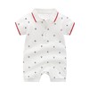 Auro Mesa Baby Boys Polo Romper Short Sleeve Collared Cotton