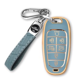 MILD EAST For Hyundai Key fob Cover Fit for 7 Buttons 2023 2022 2021 2020 Hyundai Sonata Santa fe Tucson TPU Key Fob Case Protector