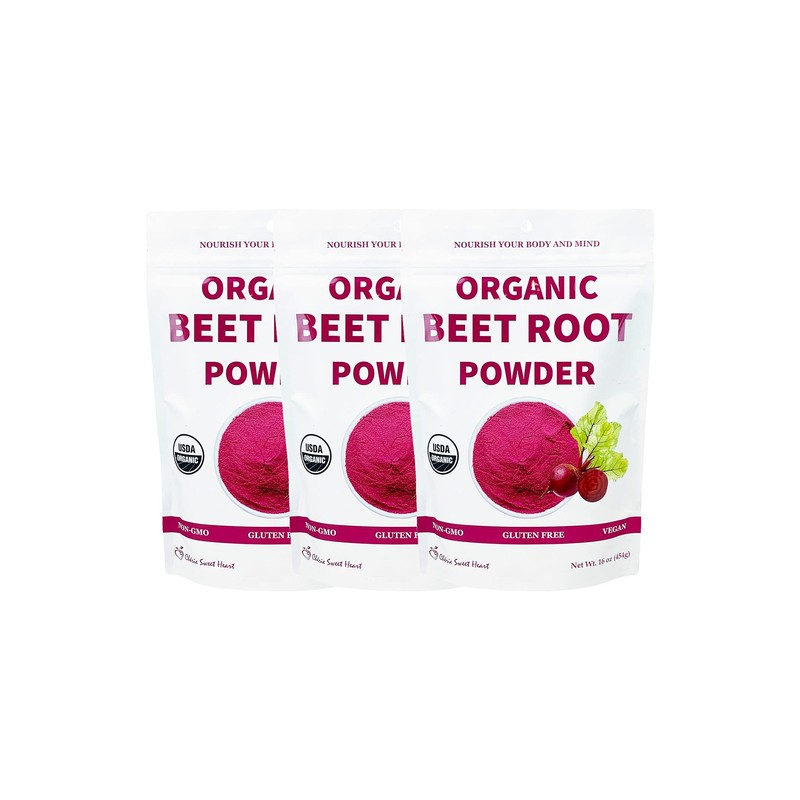 Chérie Sweet Heart Organic Beet Root Powder (3 lb), Raw