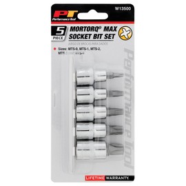 Performance Tool W13500 Mortorq Bit Socket Set, 5Pc,