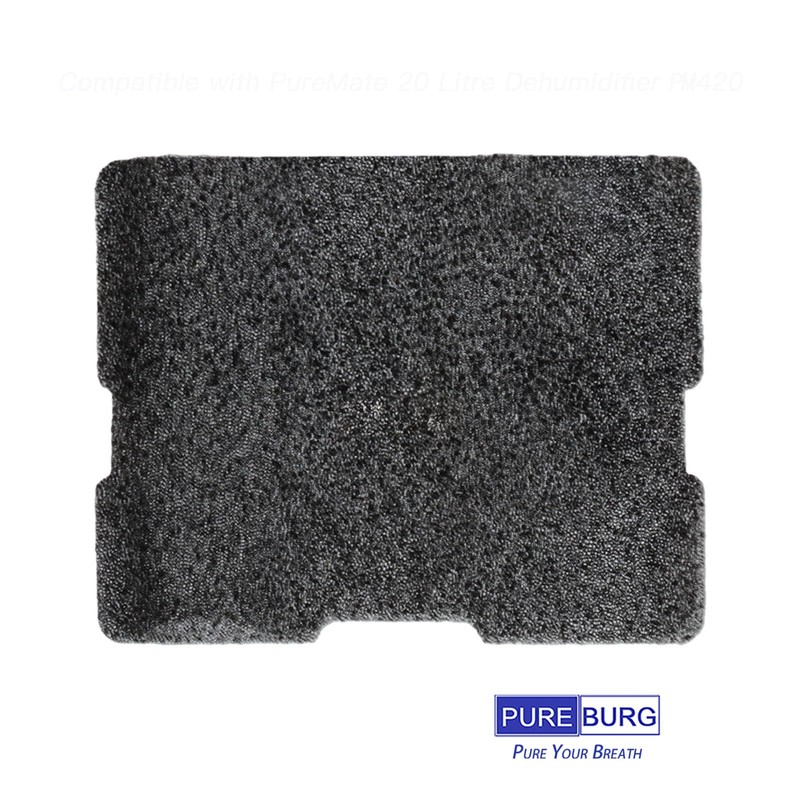 PUREBURG Replacement Filters Compatible with PureMate PM420,20 Litre Dehumidifier,6-Pack Activated