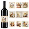 URROMA Easter Wine Bottle Labels, 45pcs Easter Party Wine Bottle