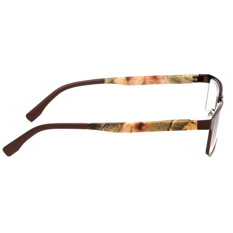 Calabria 5961 Metal Camouflage Men's Reading Glasses +2.25 in Bronze