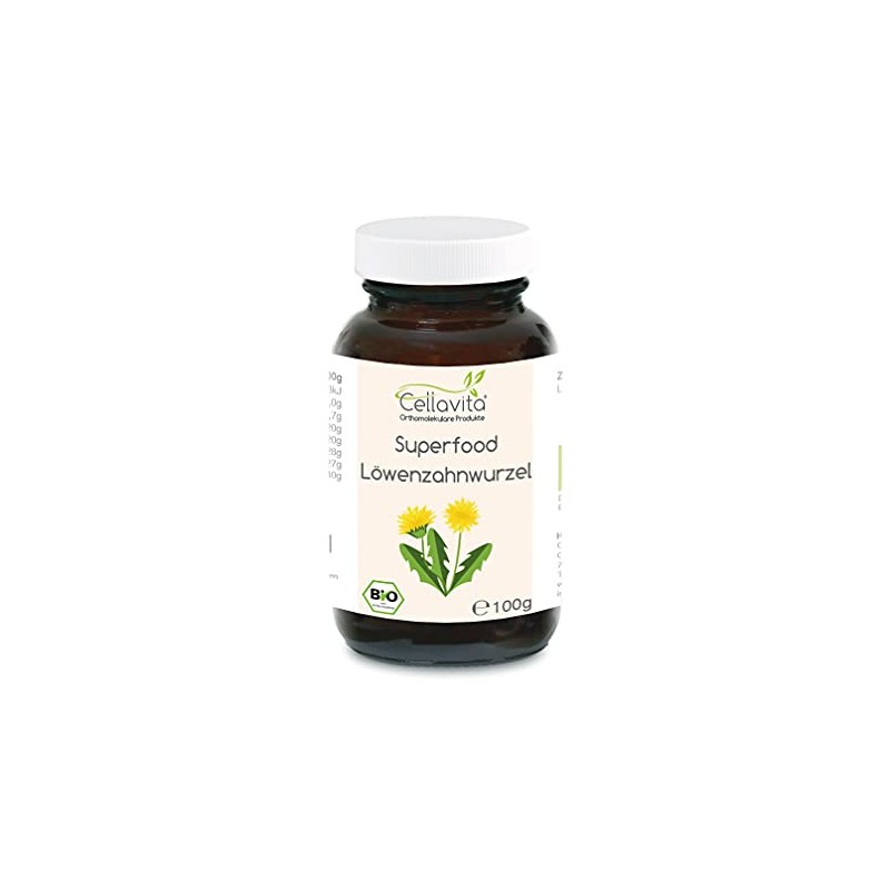 Cellavita Superfood Dandelion Root Extract Organic Powder Organic & Vegan