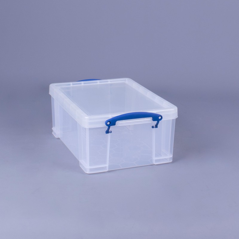Really Useful Box 9 Liter Plastic Stackable Storage Container with