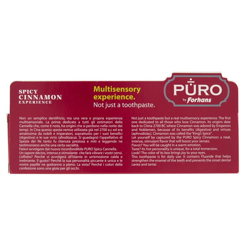 Forhans Puro - Dentifricio Spicy Cannella Ultra Forte, 75ml