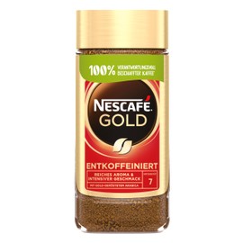 NESCAFÉ GOLD Entkoffeiniert, löslicher Bohnenkaffee, Instant-Kaffee aus erlesenen Kaffeebohnen, vollmundig & aromatisch, koffeinfrei, 1er Pack (1x200g)