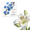 Forget-Me-Not Flower Sympathy Card - With Deepest Sympathy - Condolence