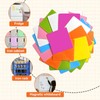 Reusable Magnetic Sticky Notes,3”x3”,24Pack,Dry Erase Magnets Magnetic Labels,Bright Colors Magnet