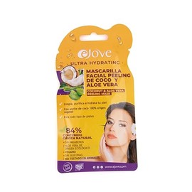 Ejove Coconut & Aloe Vera Exfoliating Face Mask 20 ml Deep Cleansing Moisturises the Skin Radiant and Rejuvenated Skin Anti-Ageing Mask Soothing Skin Care