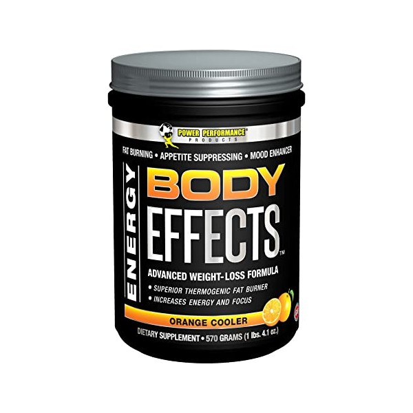Power Performance Products, Body Effects, Pre Workout Supplement - 570 Grams (Orange Cooler)