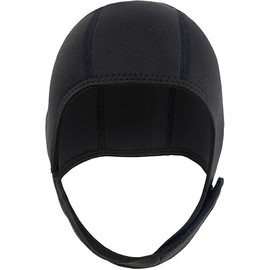 1 PCS Scuba Diving chloroprene Rubber Hood, Diving Suit hat, Surfing and Swimming, Warm and Windproof, Suitable for Teenagers Men and Women Black